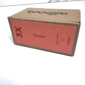 Allbirds Women Trino Thong Underwear  3X Tencel Merino 1 Pair Wool Malibu